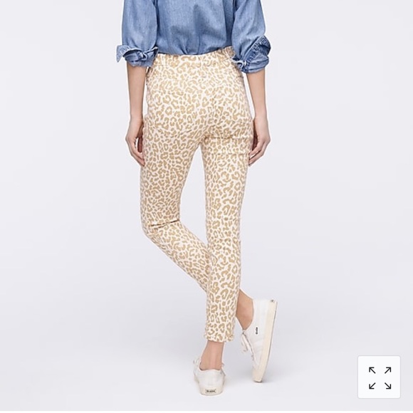 JCrew 10"rise toothpick safari leopard jeans AL936 - Picture 3 of 5